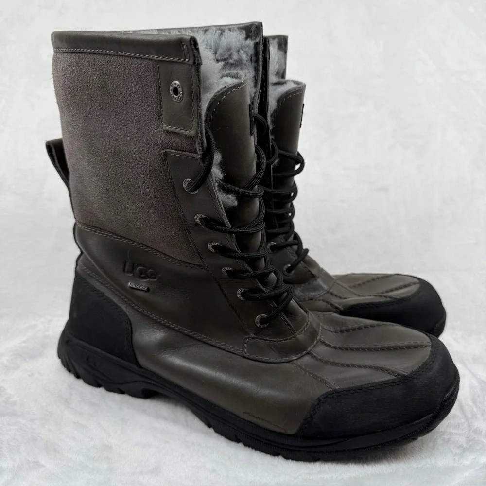UGG Butte Mens Stout Waterproof Leather Snow Boots‎ 5521 Vibram Sole Size 13